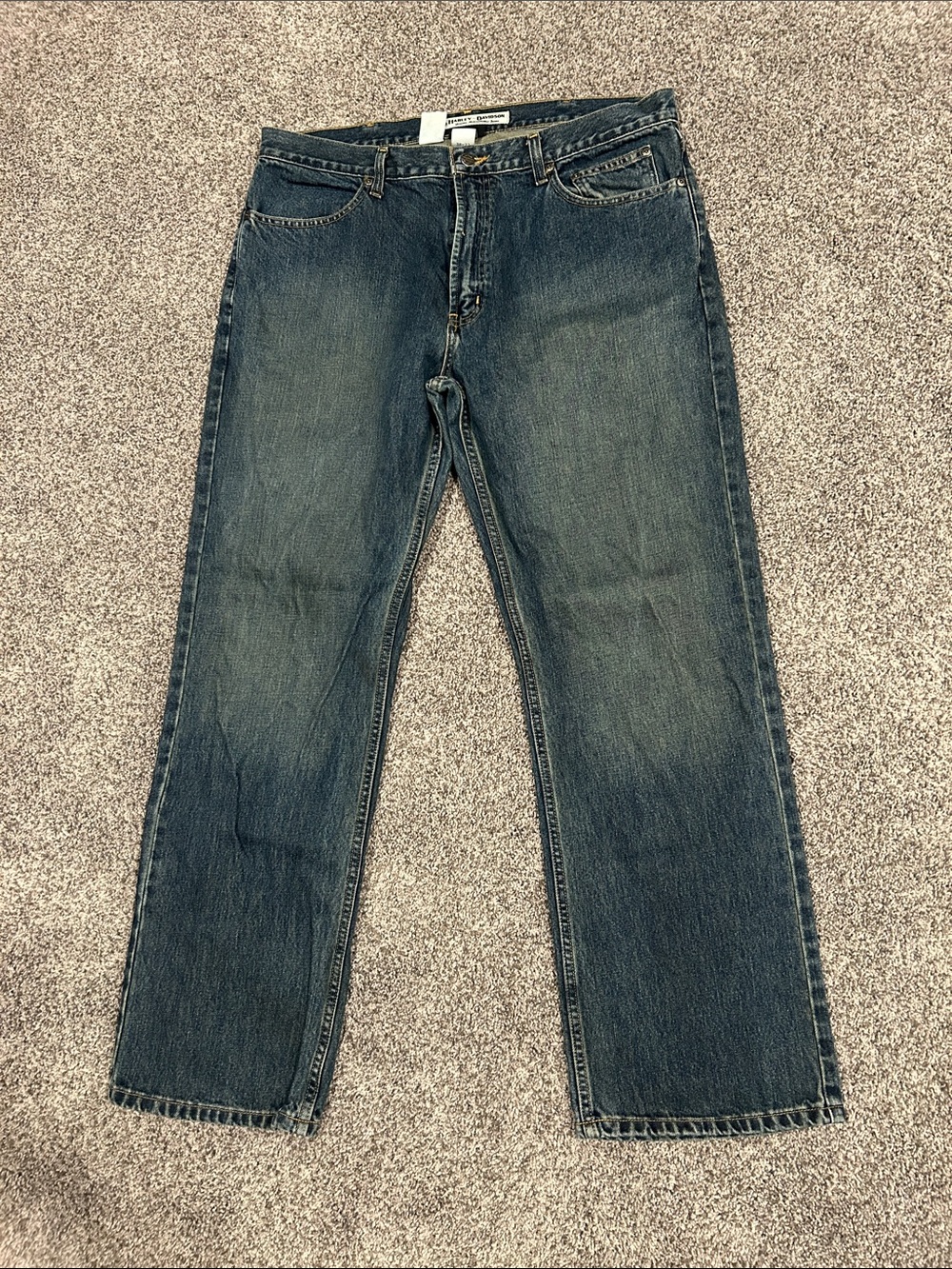 Harley-Davidson Indigo Straight-Leg Men's Jeans 38x32
